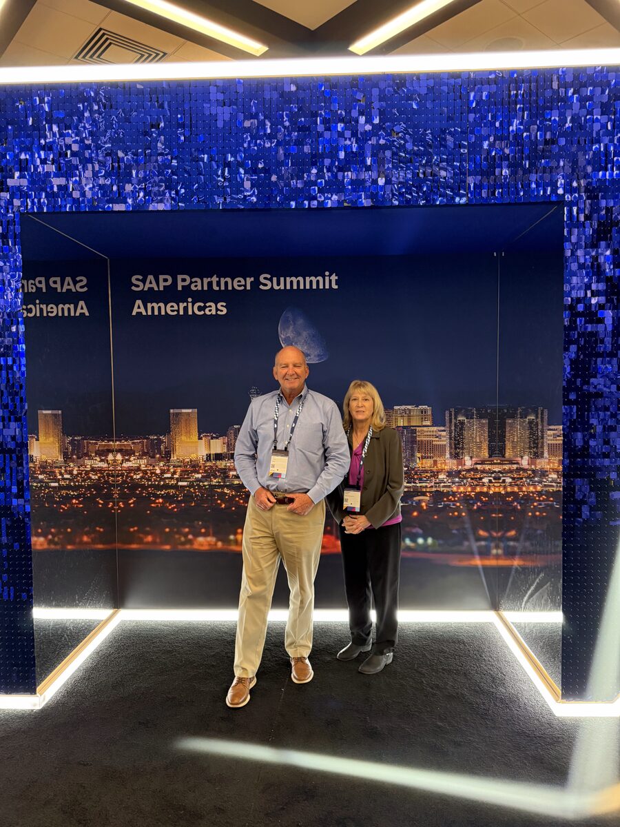 Mark Vetzel and Kathleen Payne representing Synesis International at the SAP Partner Summit for the Americas 2026 in Las Vegas